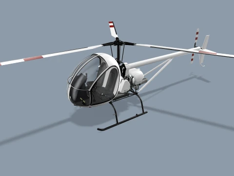 Helicopter AK1-3 Sanka --66-- 3D Model