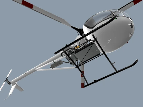 Helicopter AK1-3 Sanka --66-- 3D Model