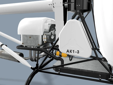 Helicopter AK1-3 Sanka --66-- 3D Model