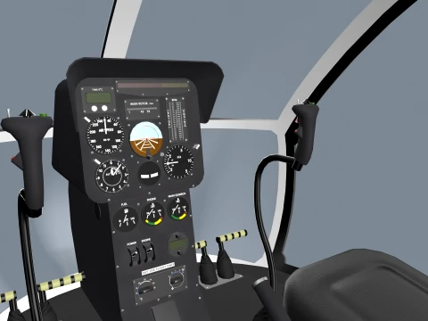 Helicopter AK1-3 Sanka --66-- 3D Model