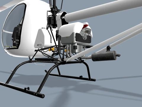 Helicopter AK1-3 Sanka --66-- 3D Model