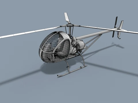 Helicopter AK1-3 Sanka --66-- 3D Model