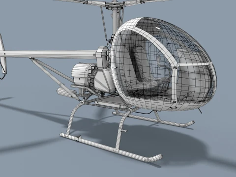 Helicopter AK1-3 Sanka --66-- 3D Model