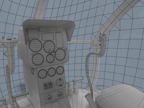Helicopter AK1-3 Sanka --66-- 3D Model