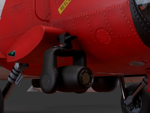 Helicopter MH-60J Jay Hawk Static --106-- 3D Model