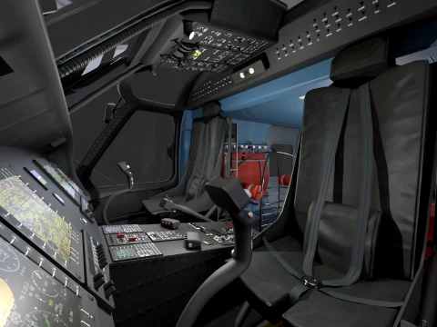 Helicopter MH-60J Jay Hawk Static --106-- 3D Model