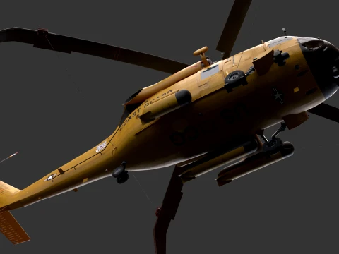 Helicopter MH-60T Jay Hawk Static --107-- 3D Model