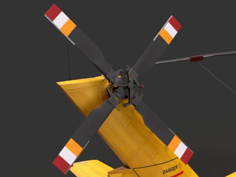 Helicopter MH-60T Jay Hawk Static --107-- 3D Model