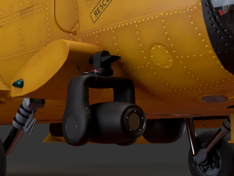 Helicopter MH-60T Jay Hawk Static --107-- 3D Model