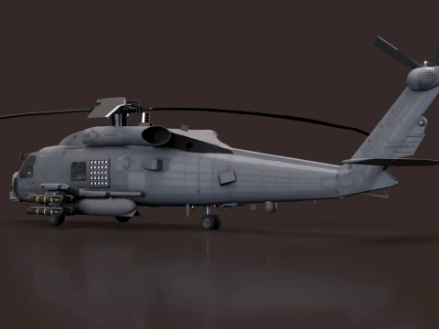 Helicopter MH-60R Sea Hawk Static --127-- 3D Model