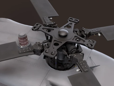 Helicopter MH-60R Sea Hawk Static --127-- 3D Model