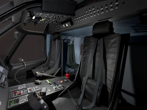 Helicopter MH-60R Sea Hawk Static --127-- 3D Model