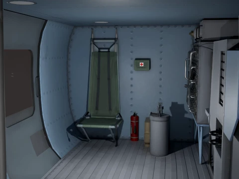 Helicopter MH-60R Sea Hawk Complex Animation --127-- 3D Model