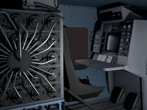 Helicopter MH-60R Sea Hawk Complex Animation --127-- 3D Model
