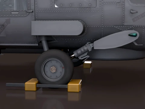 Helicopter MH-60R Sea Hawk Complex Animation --127-- 3D Model