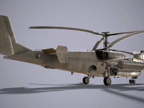 Helicopter Kamov Ka-52 Alligator Blank --279-- 3D Model