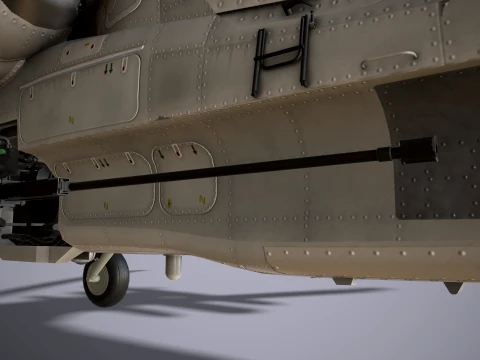 Helicopter Kamov Ka-52 Alligator Blank --279-- 3D Model