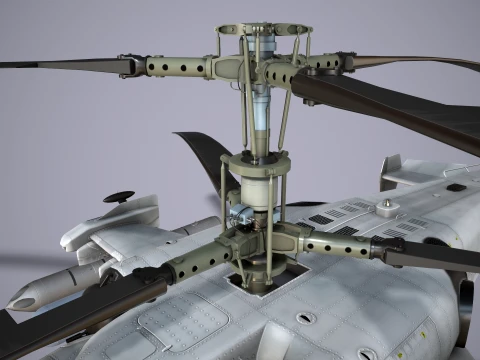 Helicopter Kamov Ka-52 Alligator Blank --279-- 3D Model