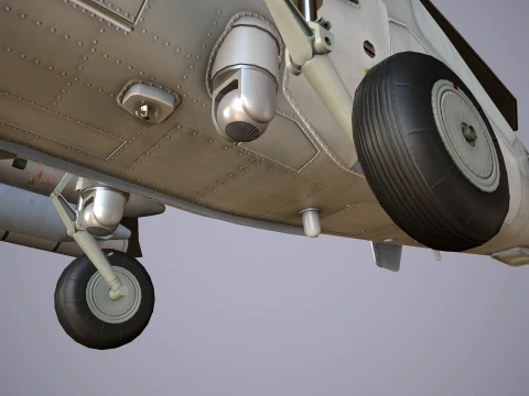 Helicopter Kamov Ka-52 Alligator Blank --279-- 3D Model