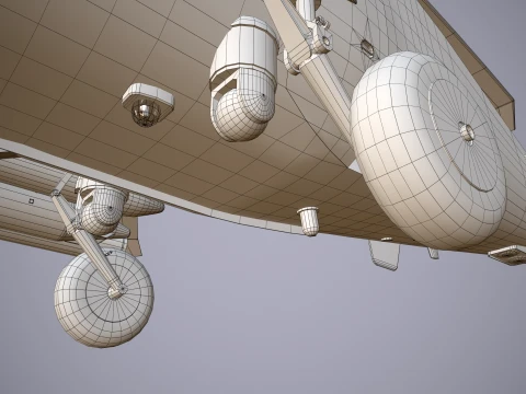 Helicopter Kamov Ka-52 Alligator Blank --279-- 3D Model