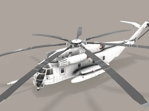CH-53E Super Stallion Blank Livery Static --255-- 3D Model