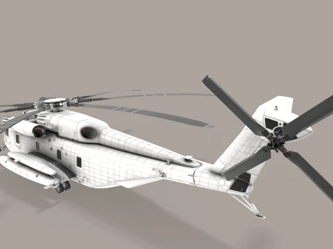 CH-53E Super Stallion Blank Livery Static --255-- 3D Model