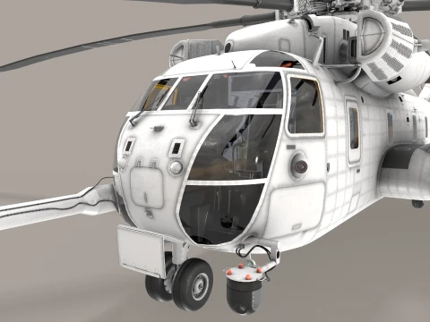 CH-53E Super Stallion Blank Livery Static --255-- 3D Model