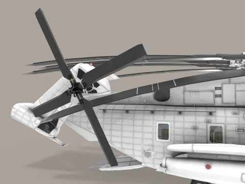 CH-53E Super Stallion Blank Livery Static --255-- 3D Model