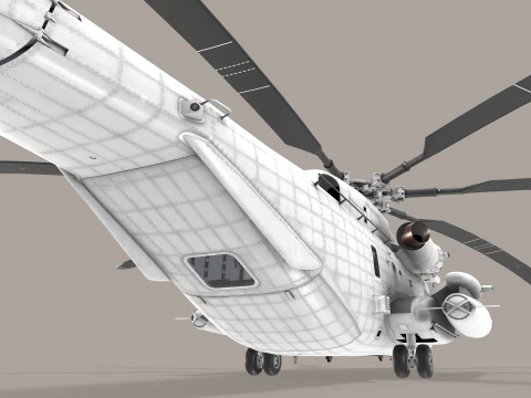 CH-53E Super Stallion Blank Livery Static --255-- 3D Model