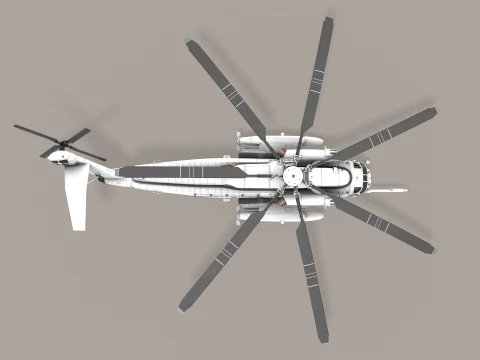 CH-53E Super Stallion Blank Livery Static --255-- 3D Model