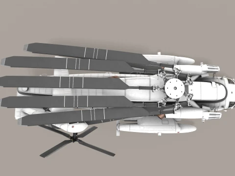 CH-53E Super Stallion Blank Livery Static --255-- 3D Model
