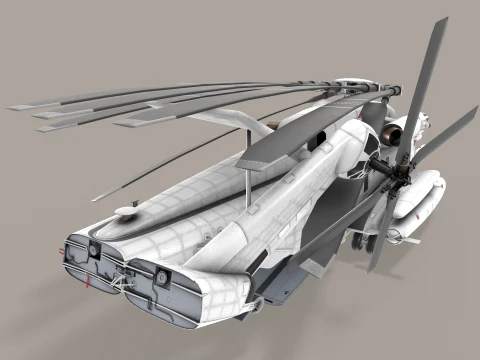 CH-53E Super Stallion Blank Livery Static --255-- 3D Model