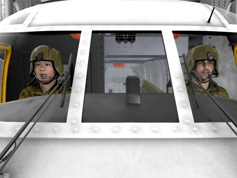 CH-53E Super Stallion Blank Livery Complex Animation --255-- 3D Model