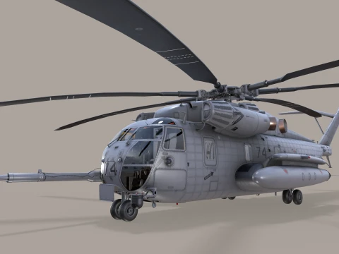 CH-53E Super Stallion US Marines Satatic --256-- 3D Model