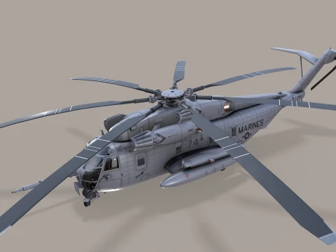 CH-53E Super Stallion US Marines Satatic --256-- 3D Model