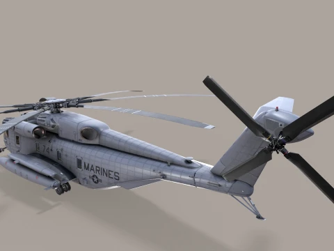 CH-53E Super Stallion US Marines Satatic --256-- 3D Model