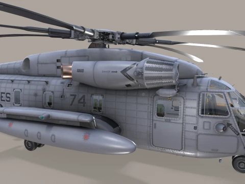 CH-53E Super Stallion US Marines Satatic --256-- 3D Model