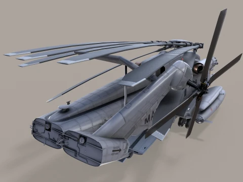 CH-53E Super Stallion US Marines Satatic --256-- 3D Model