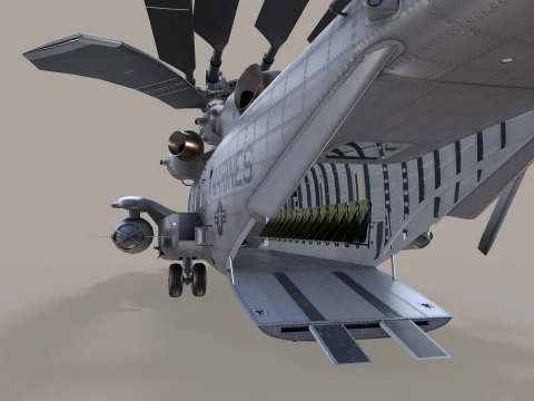 CH-53E Super Stallion US Marines Satatic --256-- 3D Model