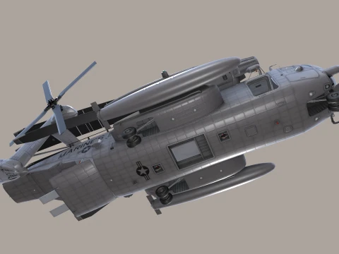 CH-53E Super Stallion US Marines Satatic --256-- 3D Model