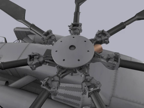 CH-53E Super Stallion US Marines Basic Animation --256-- 3D Model