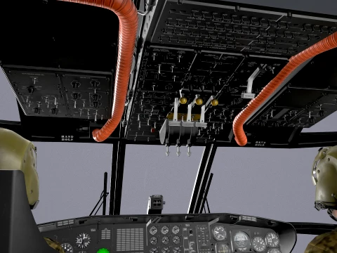 CH-53E Super Stallion US Marines Basic Animation --256-- 3D Model