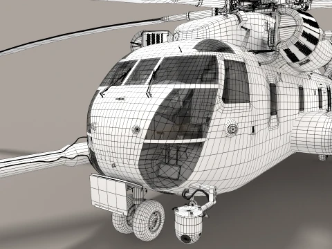 CH-53E Super Stallion US Marines Basic Animation --256-- 3D Model