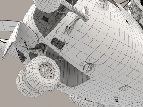 CH-53E Super Stallion US Marines Basic Animation --256-- 3D Model