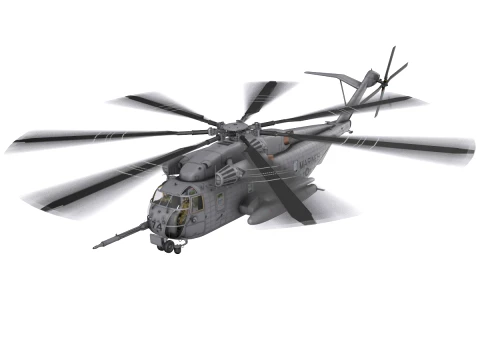CH-53E Super Stallion US Marines Complex Animation --256-- 3D Model