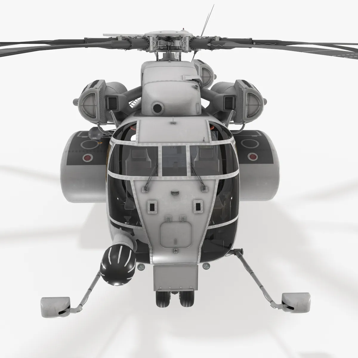 MH-53E Sea Dragon Blank Livery Static --257-- 3D Model .c4d .max .obj .3ds .fbx .stl .blend 