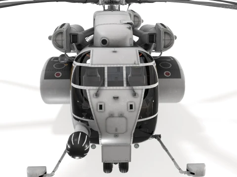 MH-53E Sea Dragon Blank Livery Static --257-- 3D Model