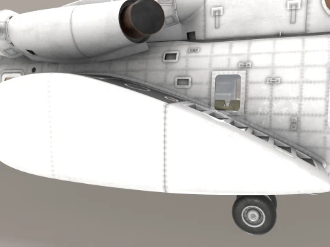 MH-53E Sea Dragon Blank Livery Static --257-- 3D Model