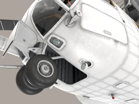 MH-53E Sea Dragon Blank Livery Static --257-- 3D Model
