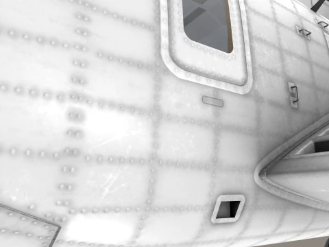 MH-53E Sea Dragon Blank Livery Static --257-- 3D Model